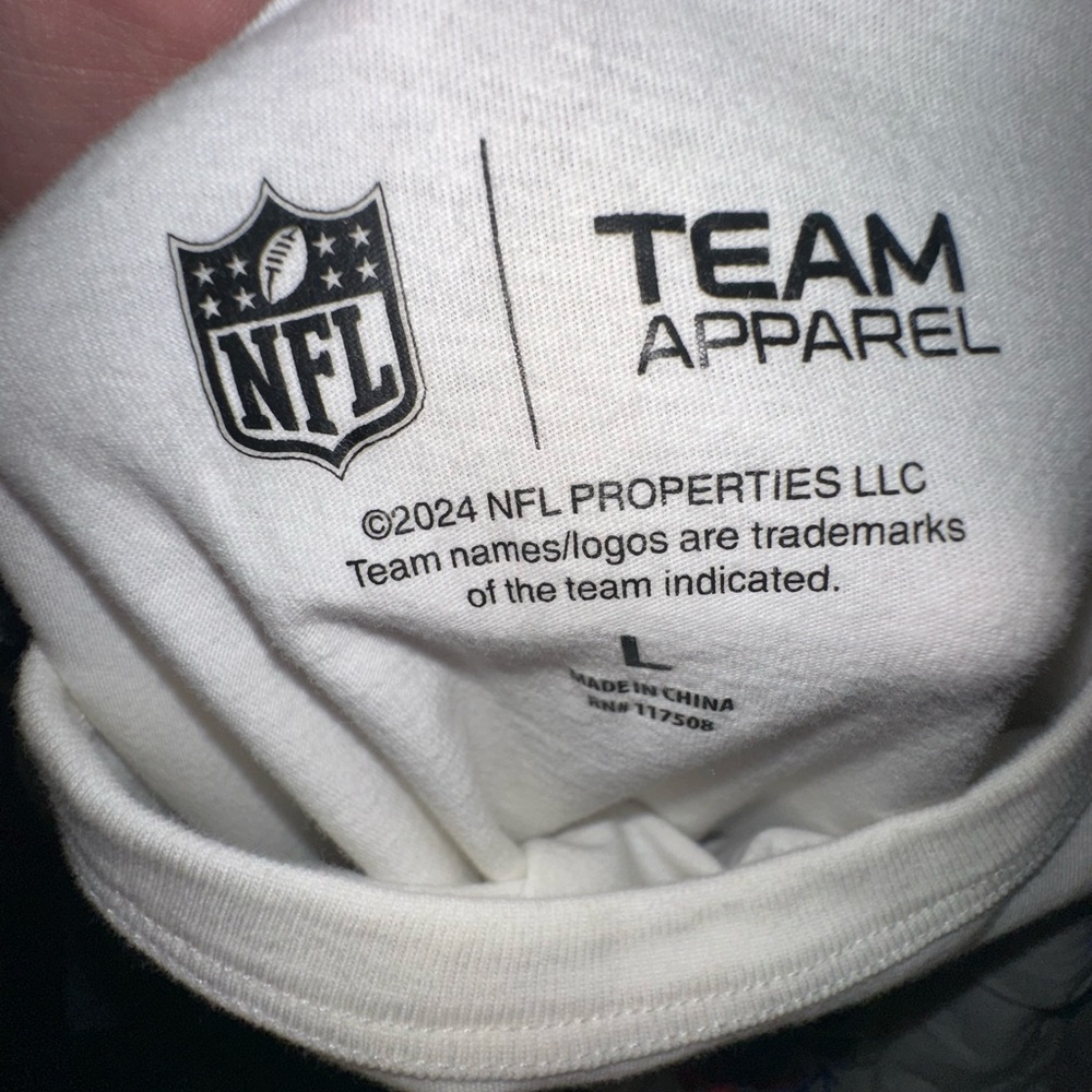 NFL TEAM APPAREL Buffalo Bills 1990 AFC Champions Super Bowl XXV T-shirt size L - Picture 2 of 4